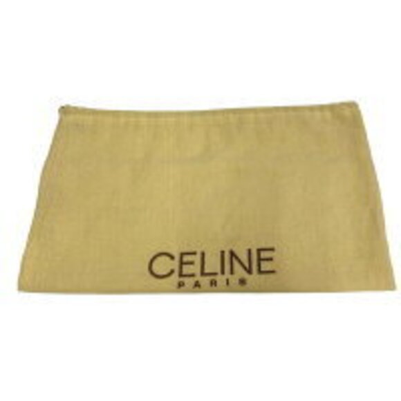 Celine leather Shoulder Bag logo ring Black - Picture 9 of 9